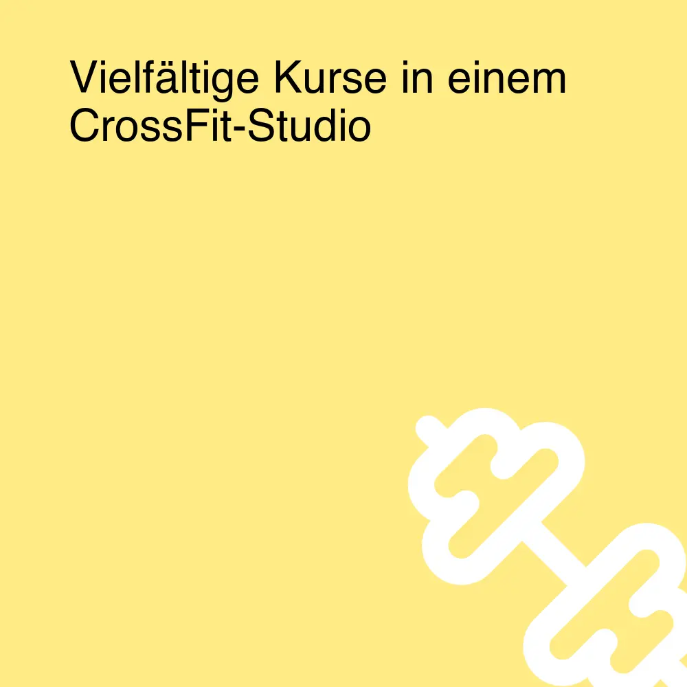 Vielfältige Kurse in einem CrossFit-Studio