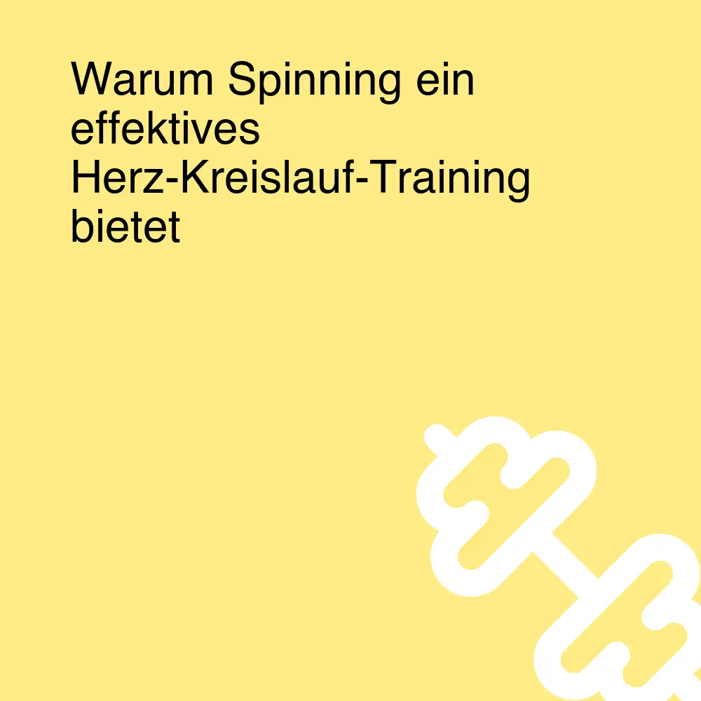 Warum Spinning ein effektives Herz-Kreislauf-Training bietet