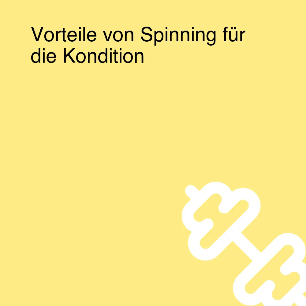 Vorteile von Spinning für die Kondition