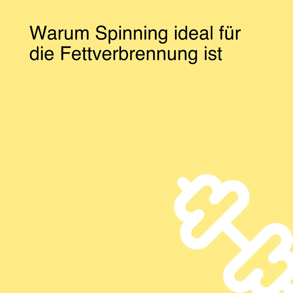 Warum Spinning ideal für die Fettverbrennung ist