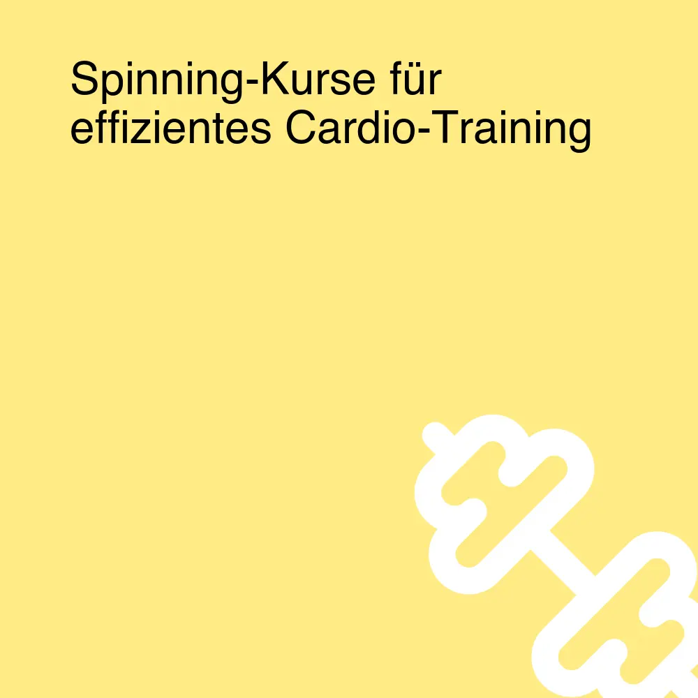 Spinning-Kurse für effizientes Cardio-Training