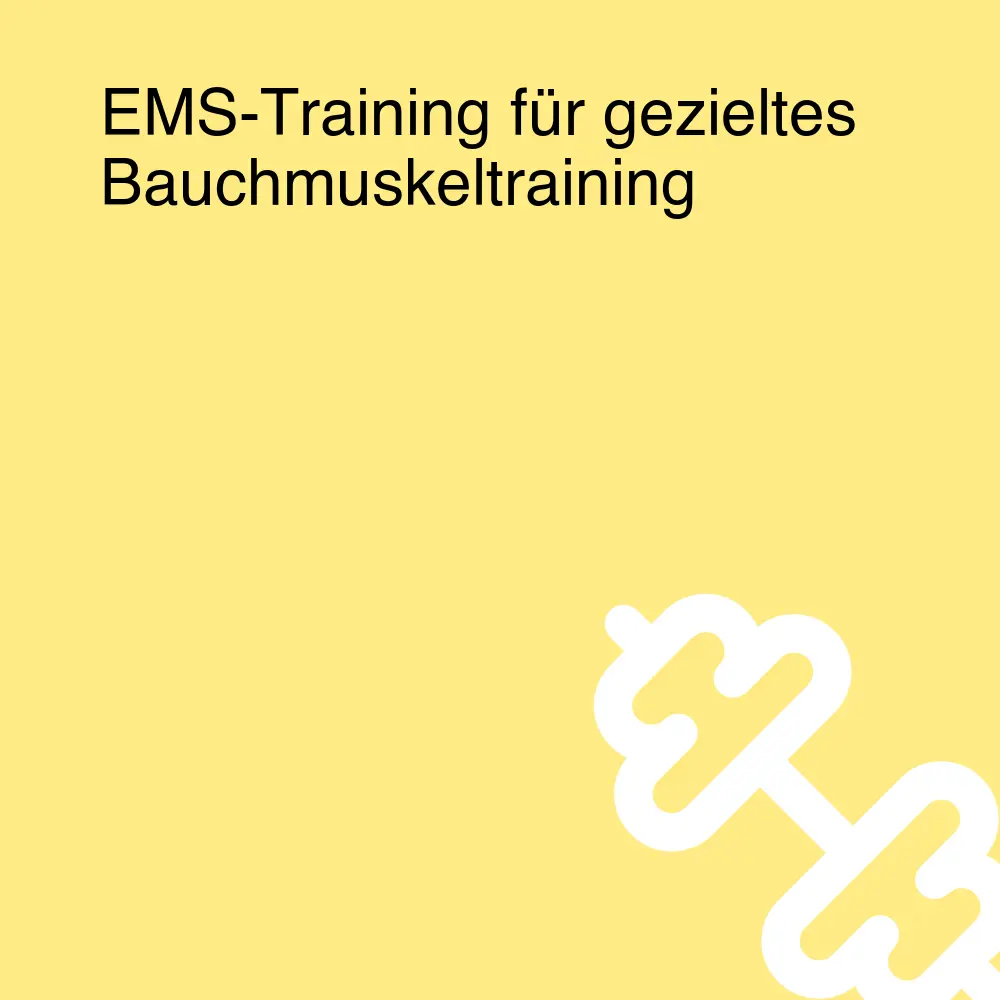 EMS-Training für gezieltes Bauchmuskeltraining