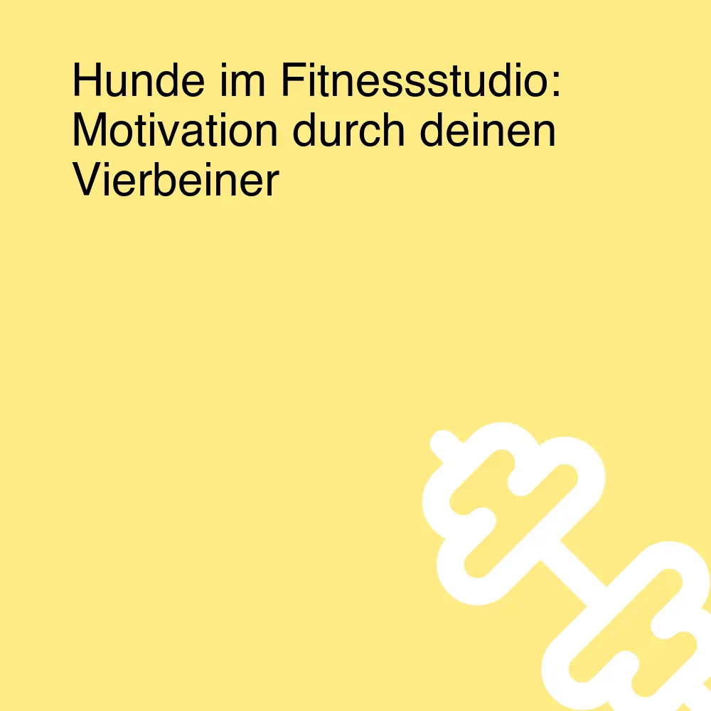 Hunde im Fitnessstudio: Motivation durch deinen Vierbeiner Hunde im Fitnessstudio: Motivation durch deinen Vierbeiner