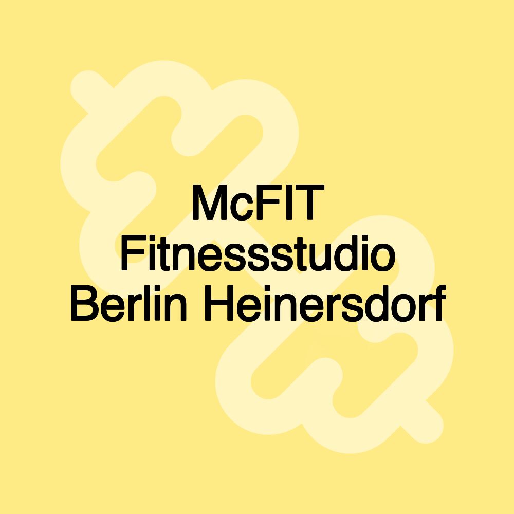 McFIT Fitnessstudio Berlin Heinersdorf