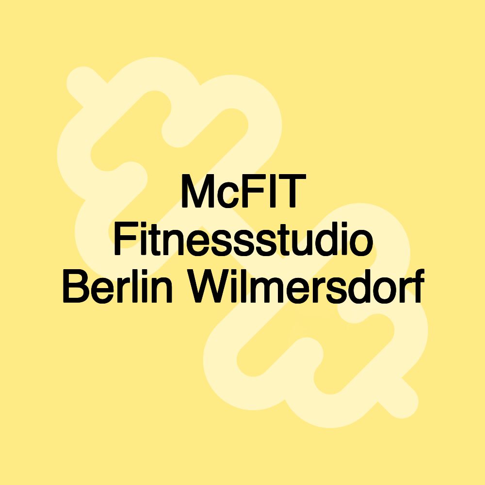 McFIT Fitnessstudio Berlin Wilmersdorf