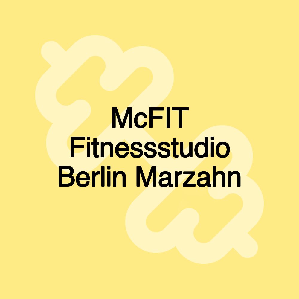 McFIT Fitnessstudio Berlin Marzahn