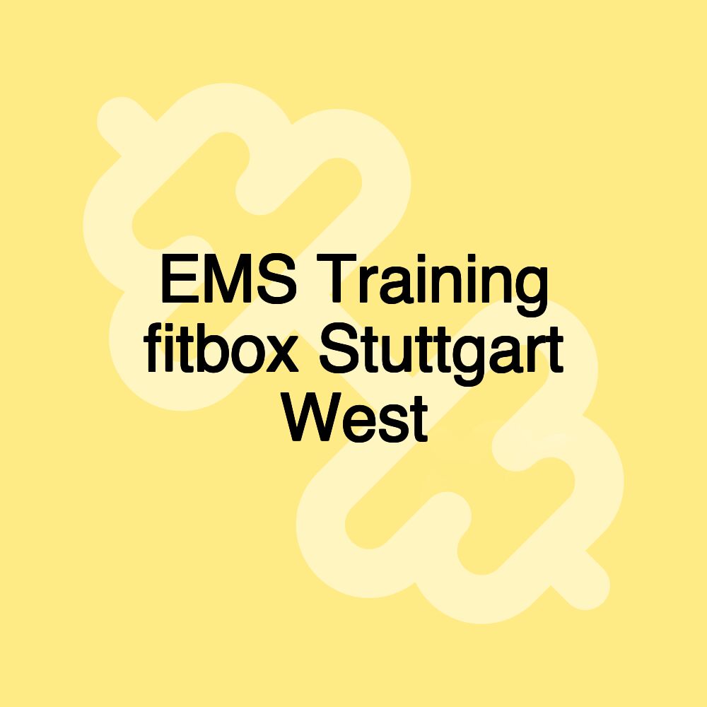 EMS Training fitbox Stuttgart West