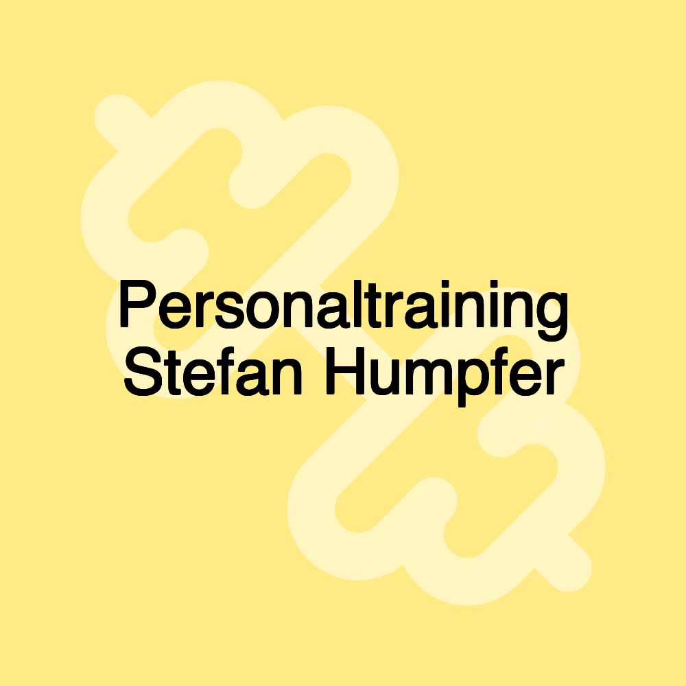 Personaltraining Stefan Humpfer