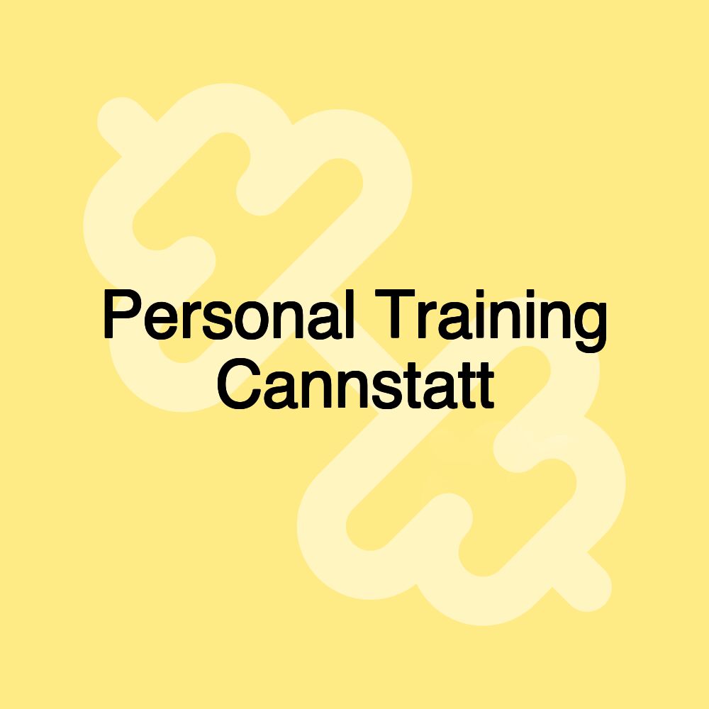 Personal Training Cannstatt