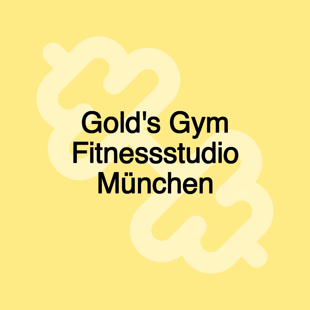 Gold's Gym Fitnessstudio München