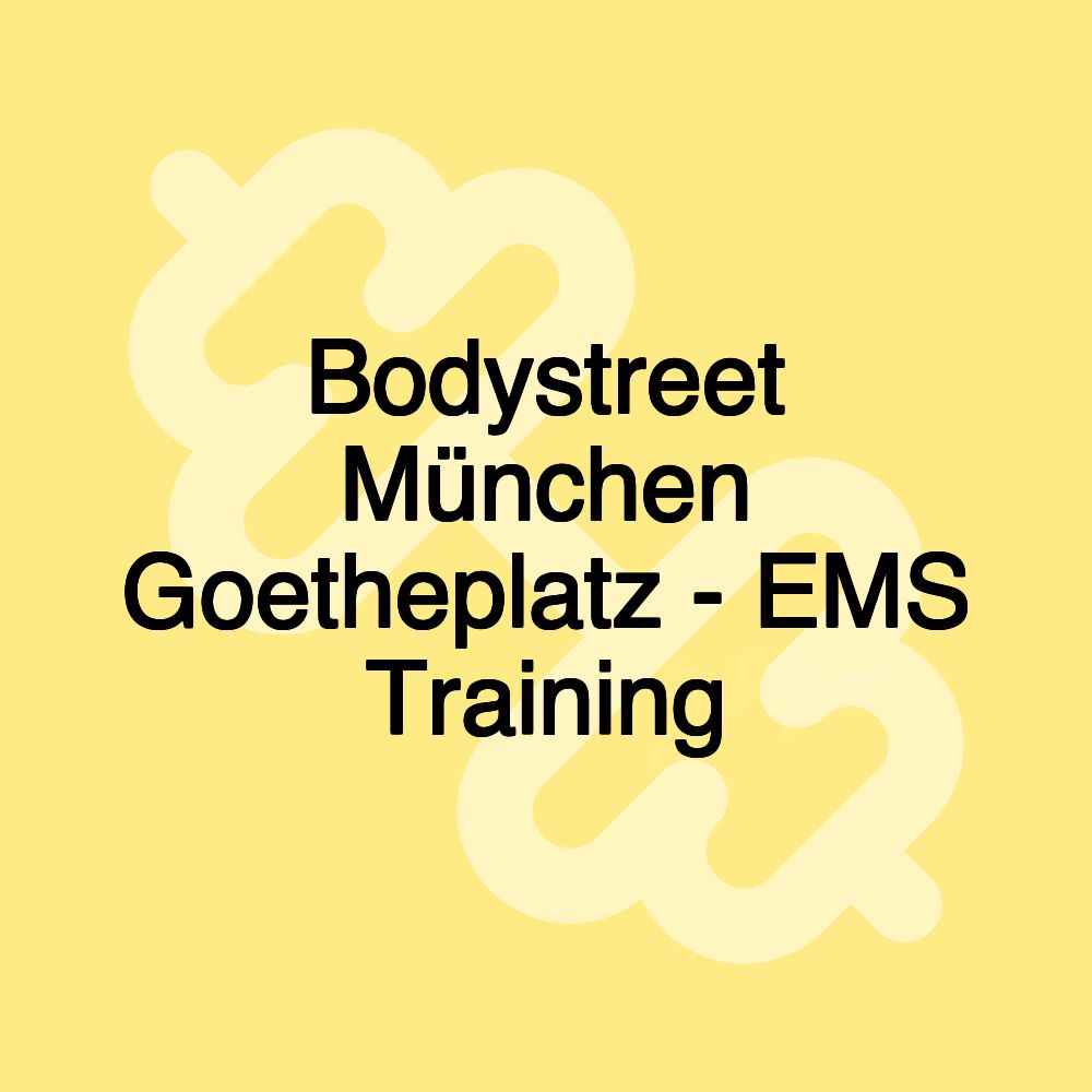 Bodystreet München Goetheplatz - EMS Training