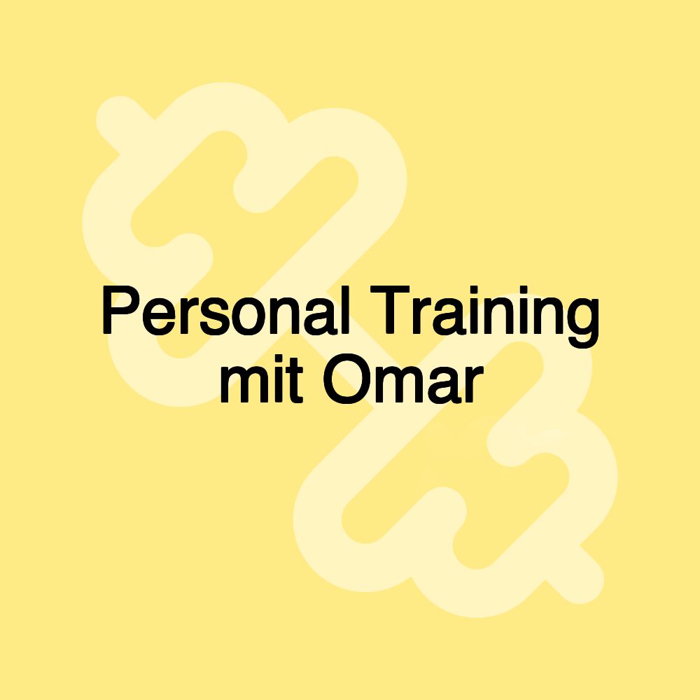 Personal Training mit Omar