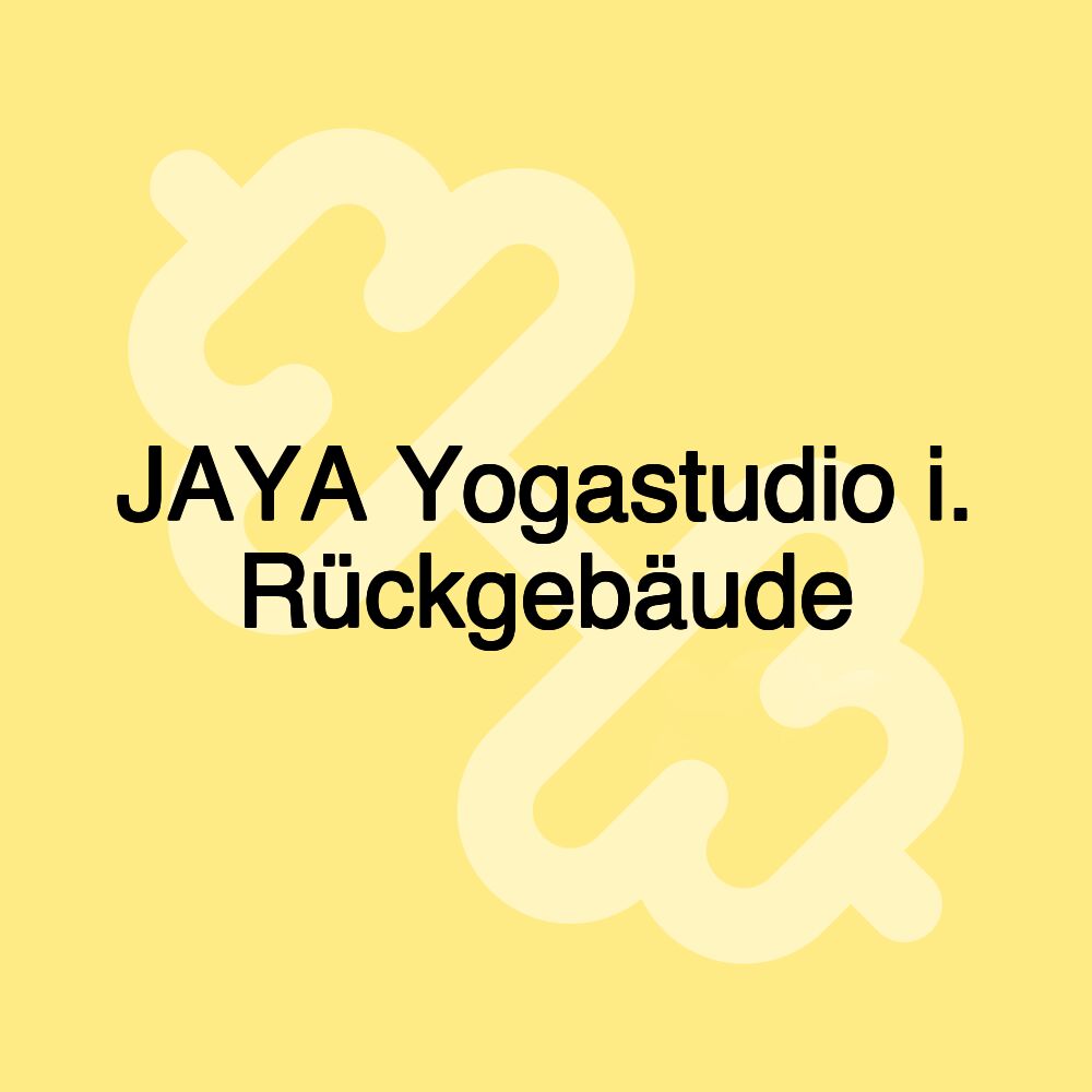 JAYA Yogastudio i. Rückgebäude