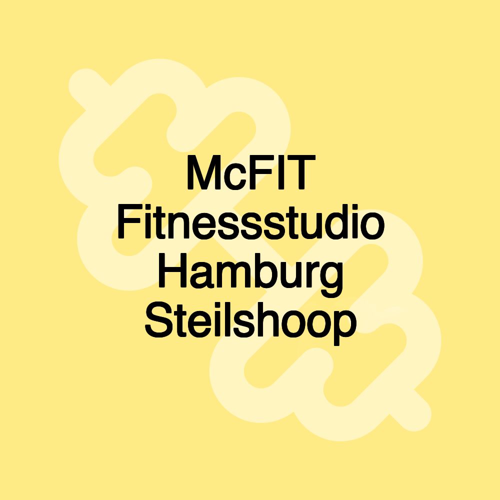 McFIT Fitnessstudio Hamburg Steilshoop