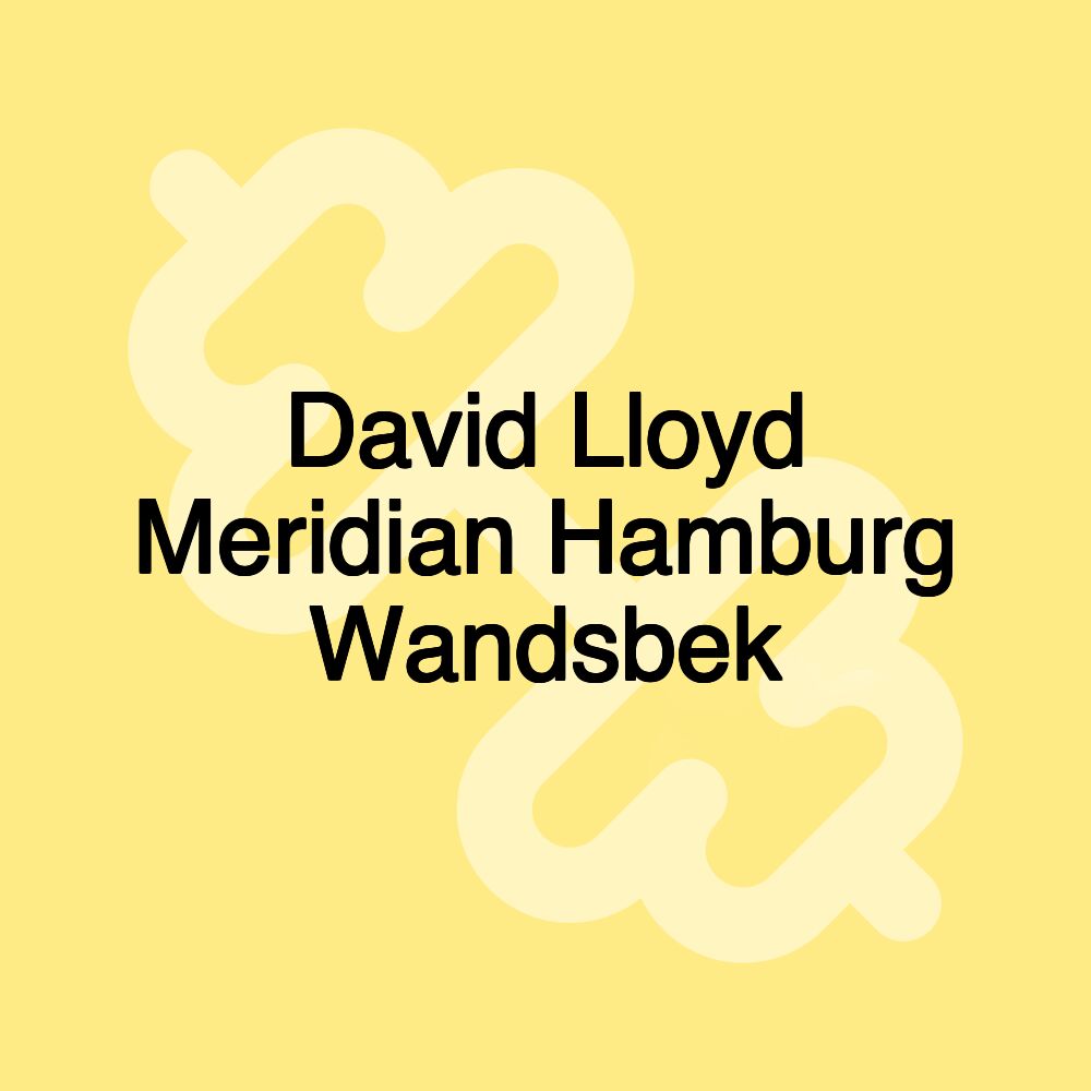 David Lloyd Meridian Hamburg Wandsbek