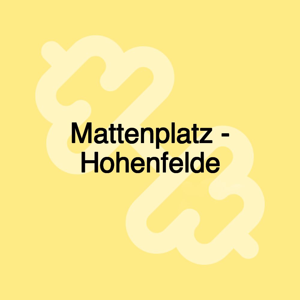 Mattenplatz - Hohenfelde