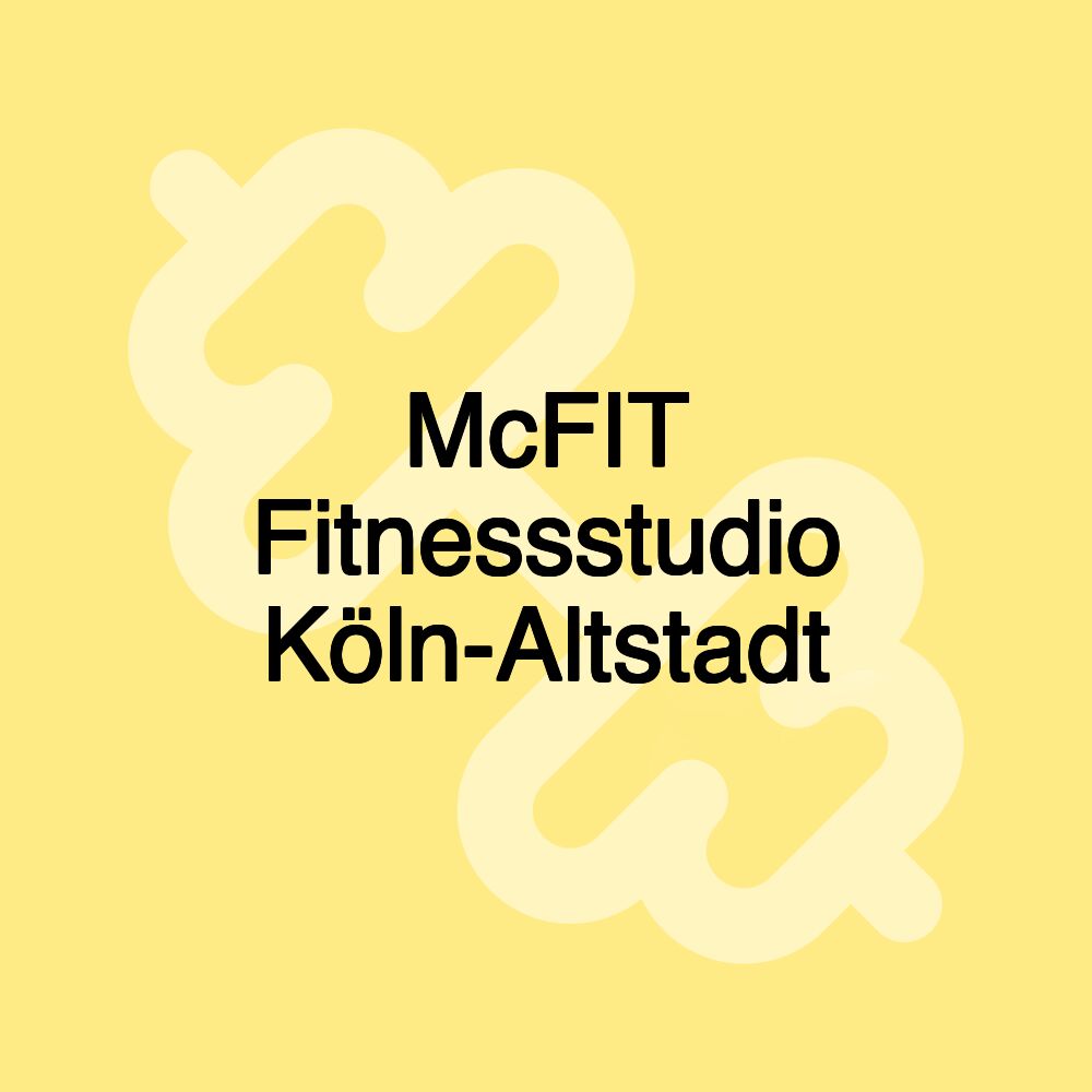 McFIT Fitnessstudio Köln-Altstadt