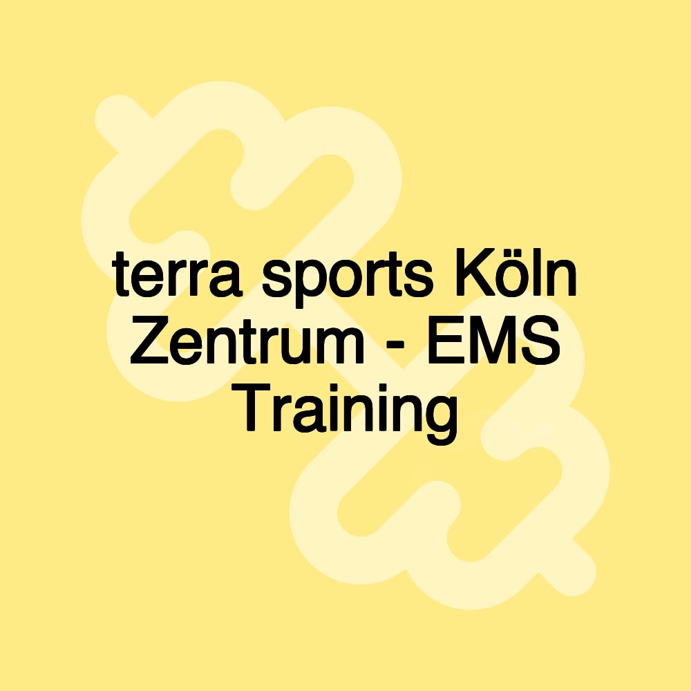 terra sports Köln Zentrum - EMS Training