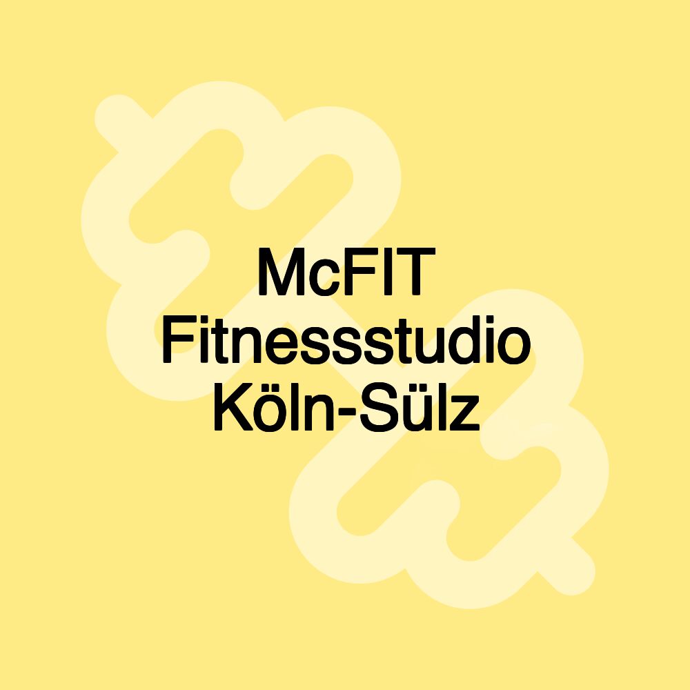 McFIT Fitnessstudio Köln-Sülz