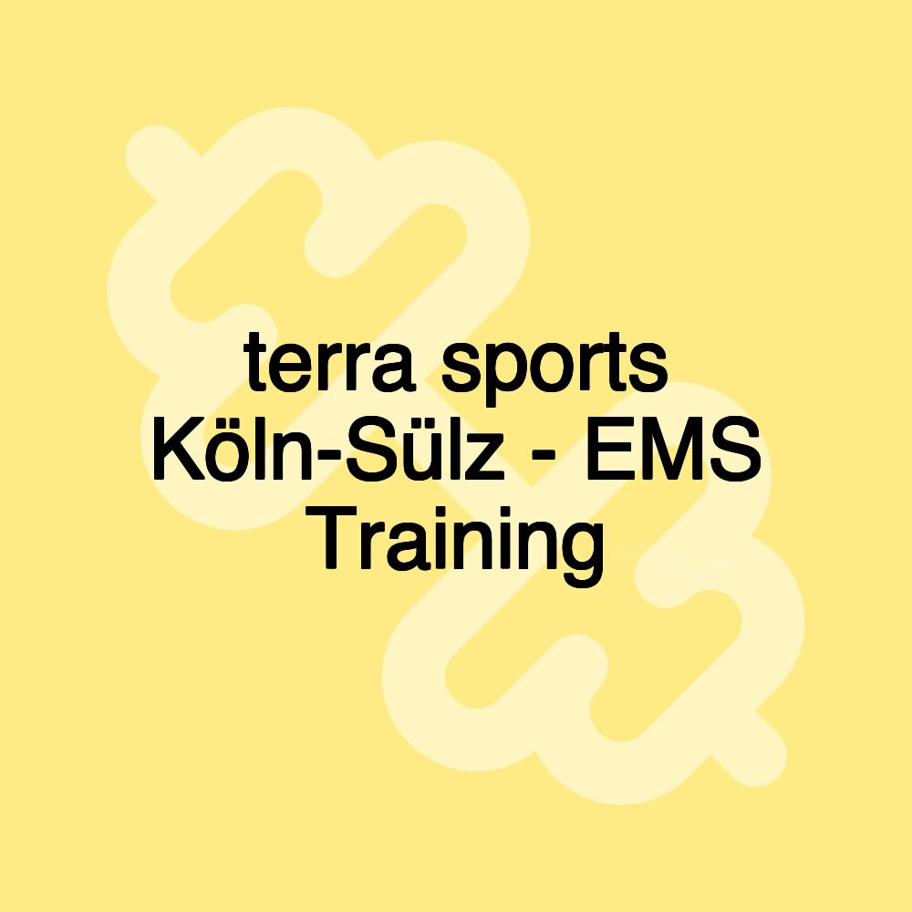 terra sports Köln-Sülz - EMS Training