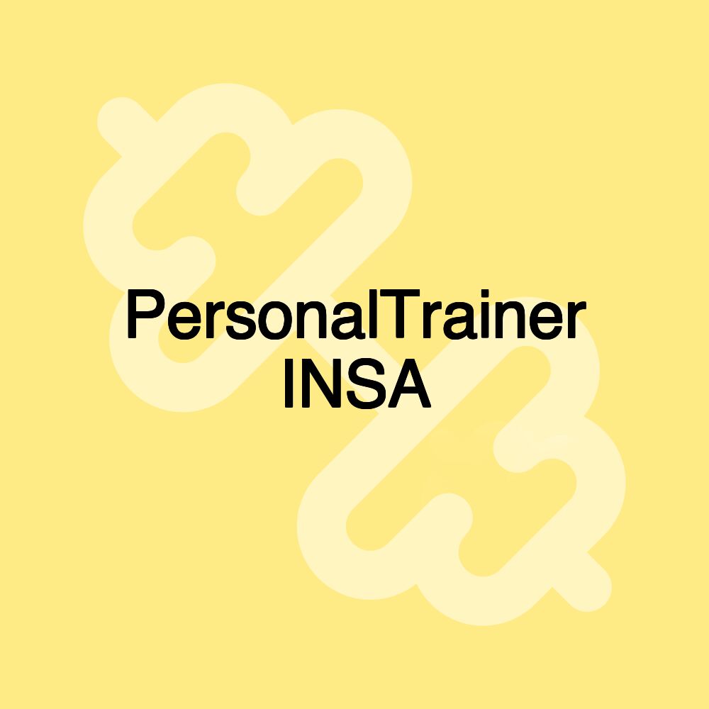 PersonalTrainer INSA