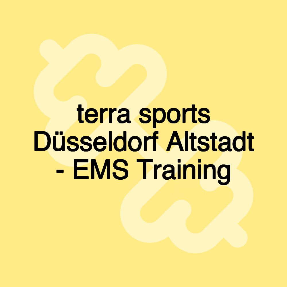 terra sports Düsseldorf Altstadt - EMS Training