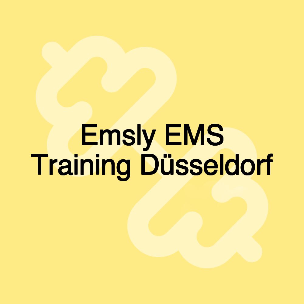 Emsly EMS Training Düsseldorf