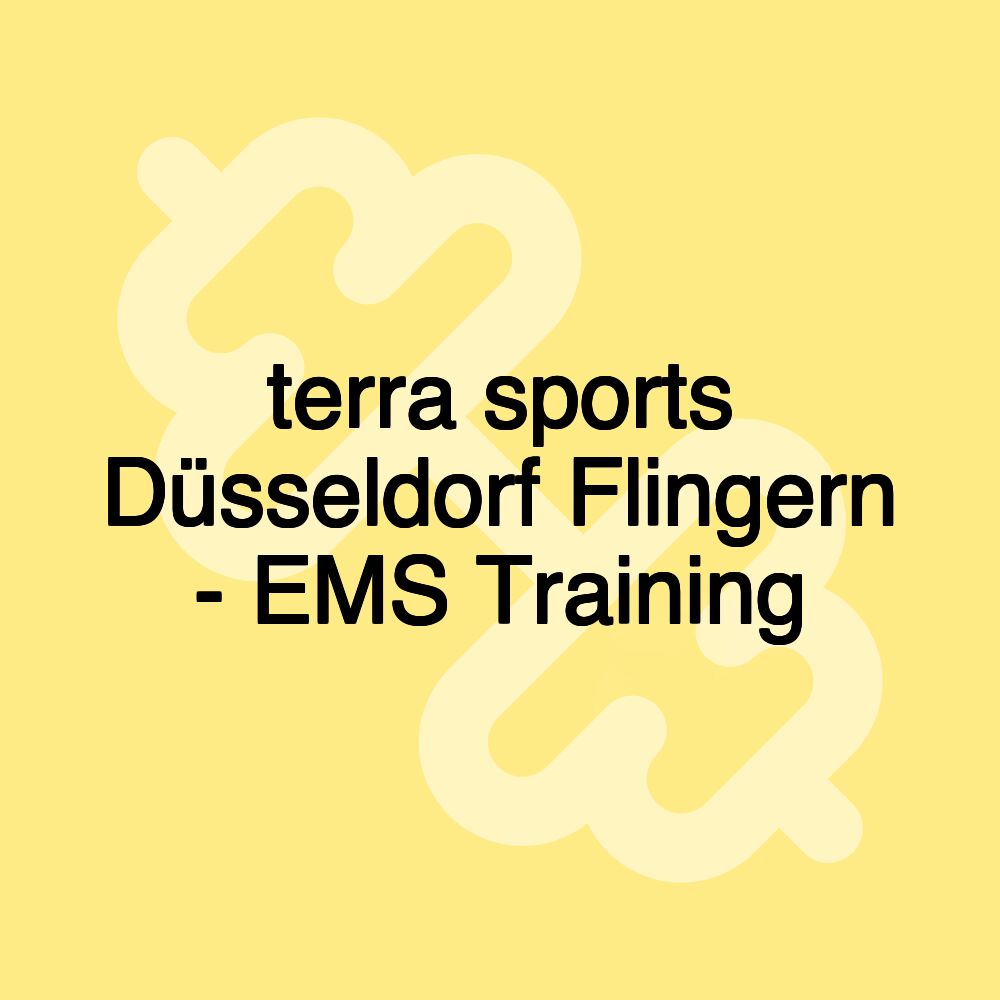 terra sports Düsseldorf Flingern - EMS Training