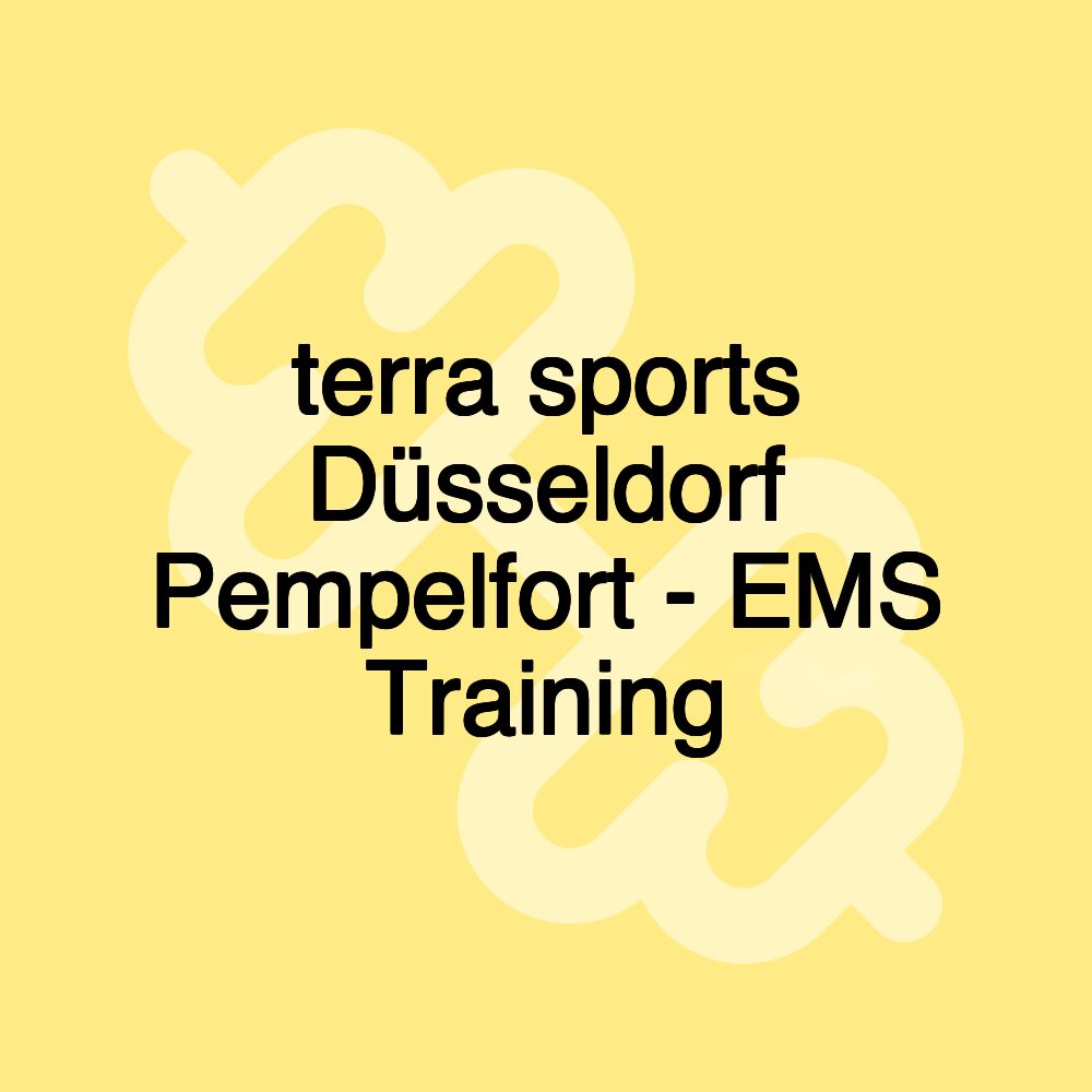 terra sports Düsseldorf Pempelfort - EMS Training