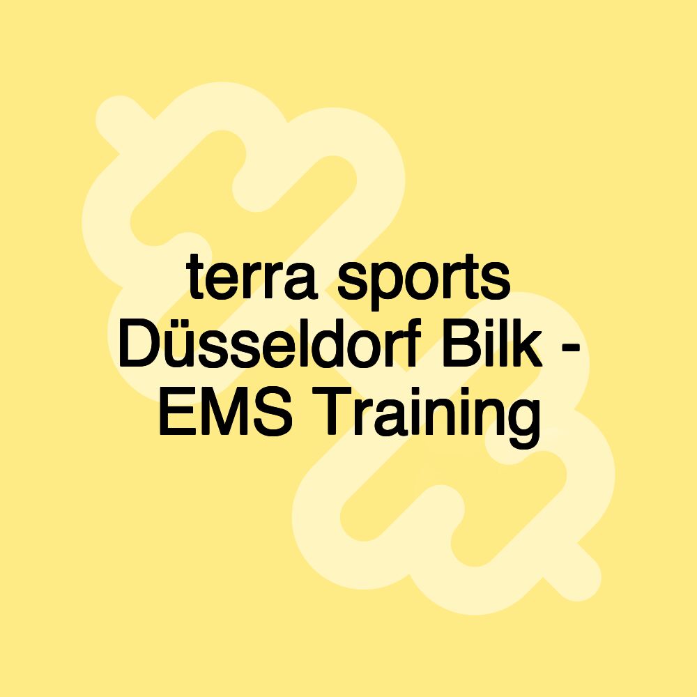 terra sports Düsseldorf Bilk - EMS Training