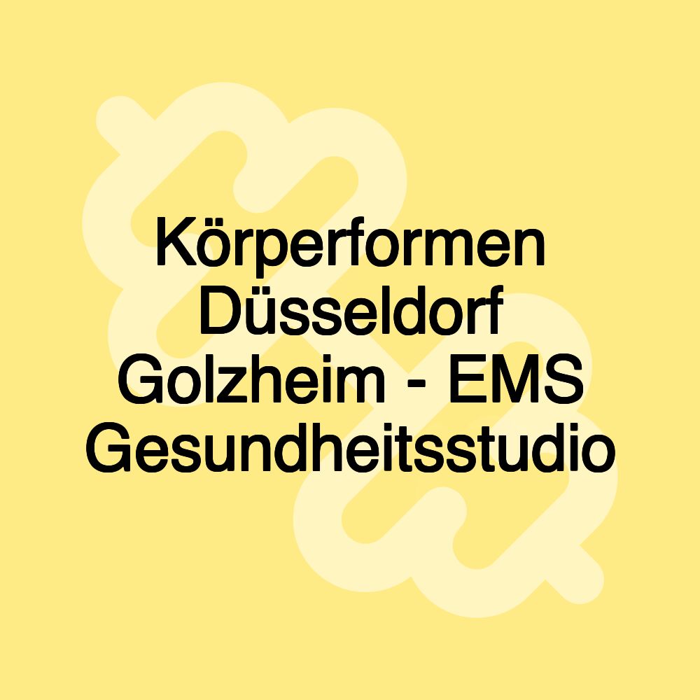 Körperformen Düsseldorf Golzheim - EMS Gesundheitsstudio