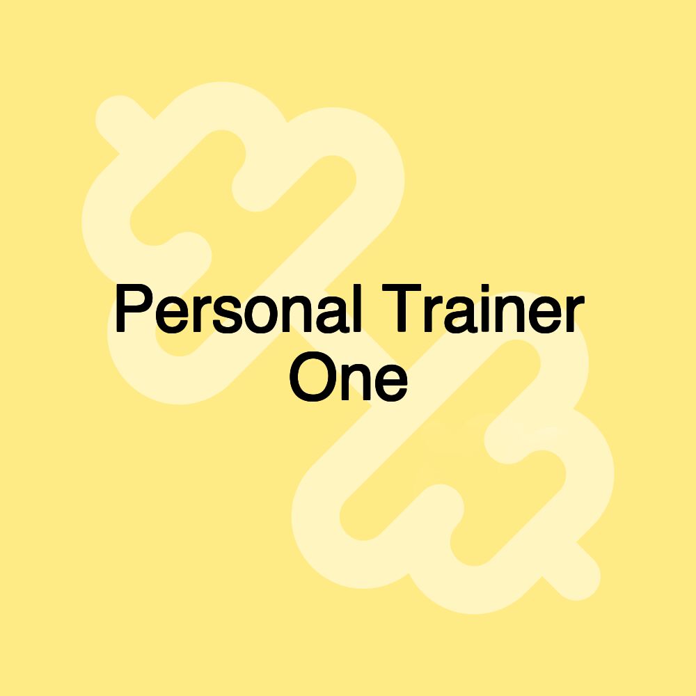 Personal Trainer One