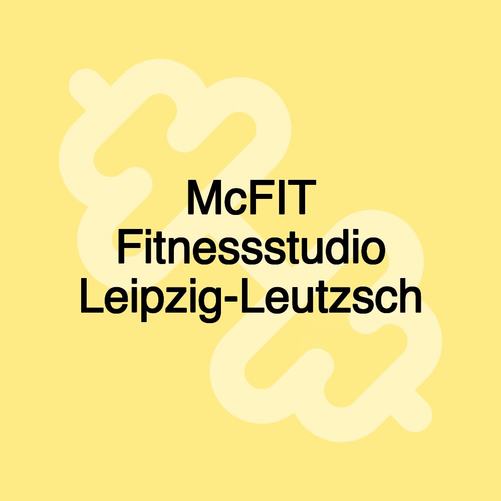 McFIT Fitnessstudio Leipzig-Leutzsch