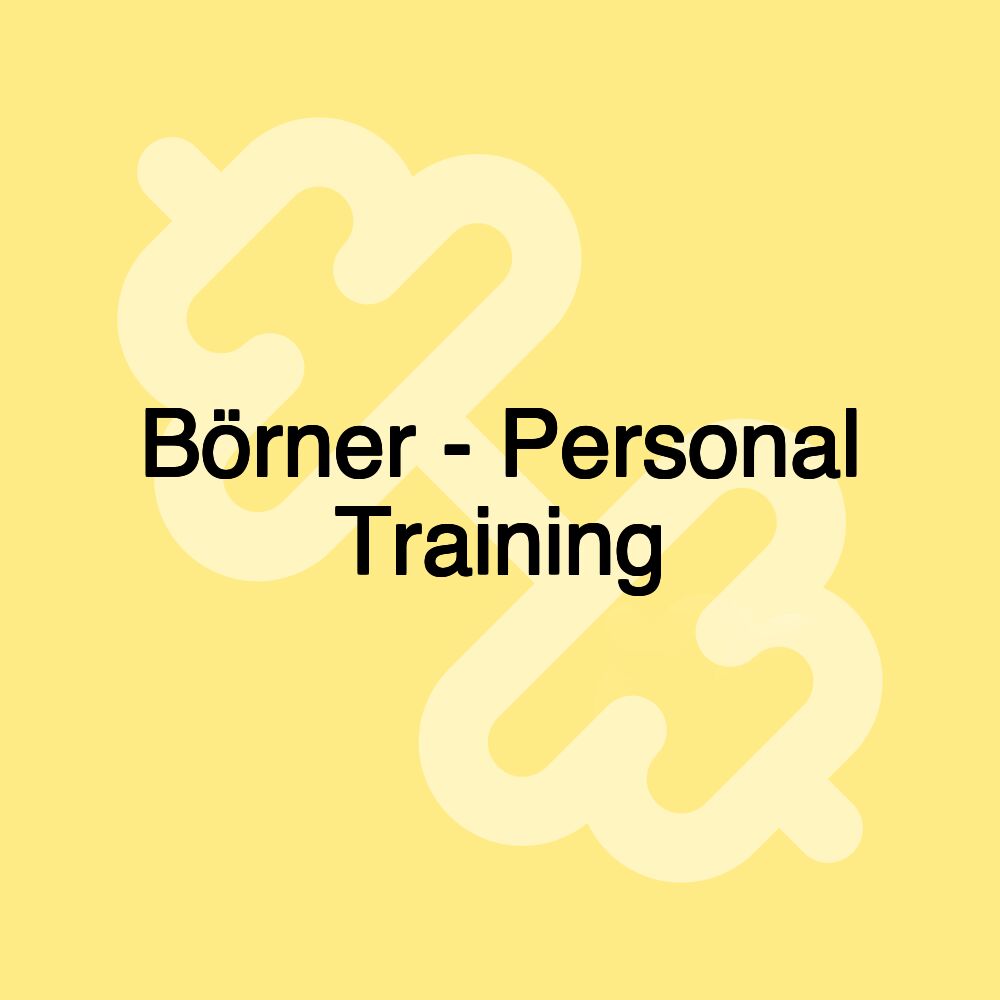 Börner - Personal Training