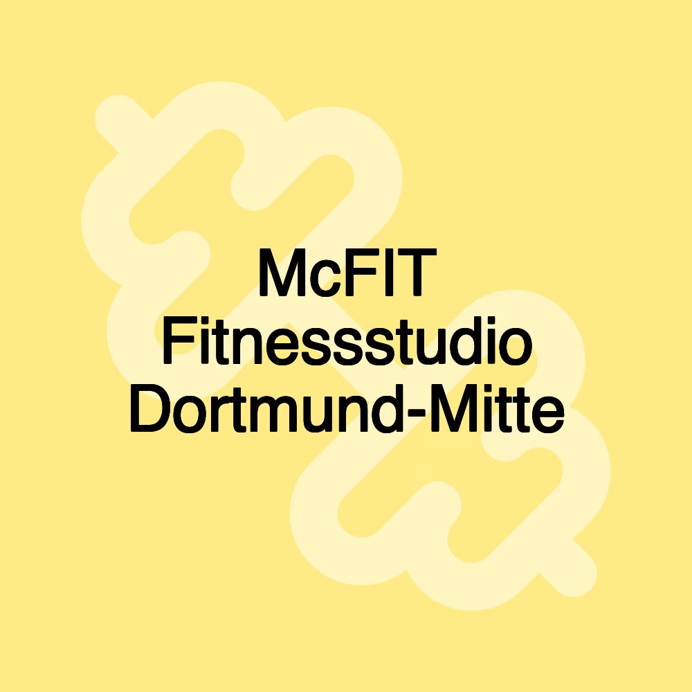 McFIT Fitnessstudio Dortmund-Mitte