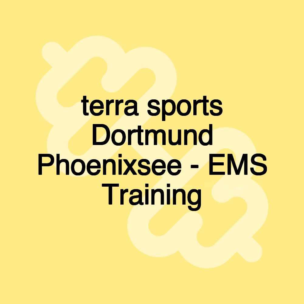 terra sports Dortmund Phoenixsee - EMS Training