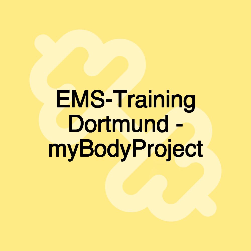 EMS-Training Dortmund - myBodyProject