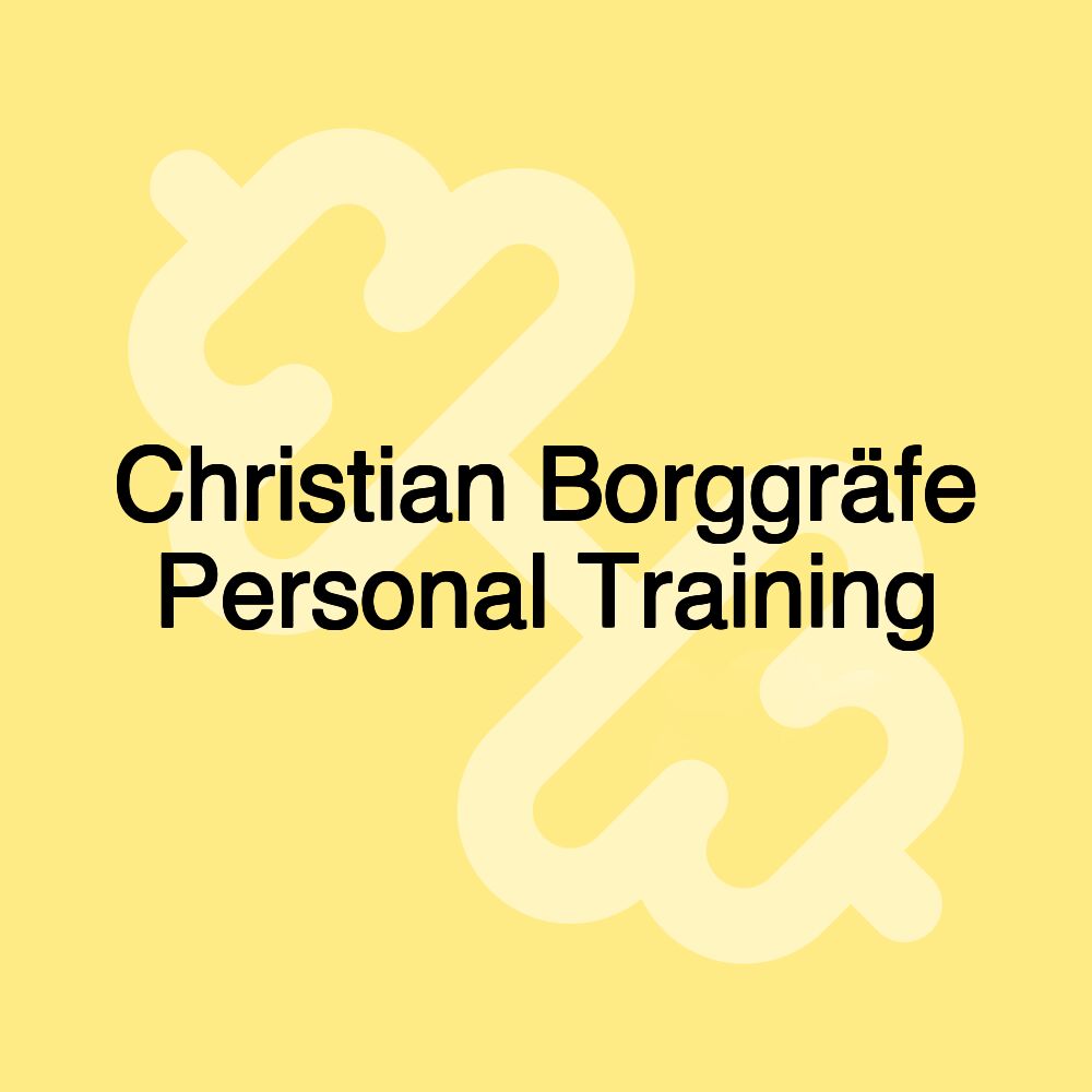 Christian Borggräfe Personal Training