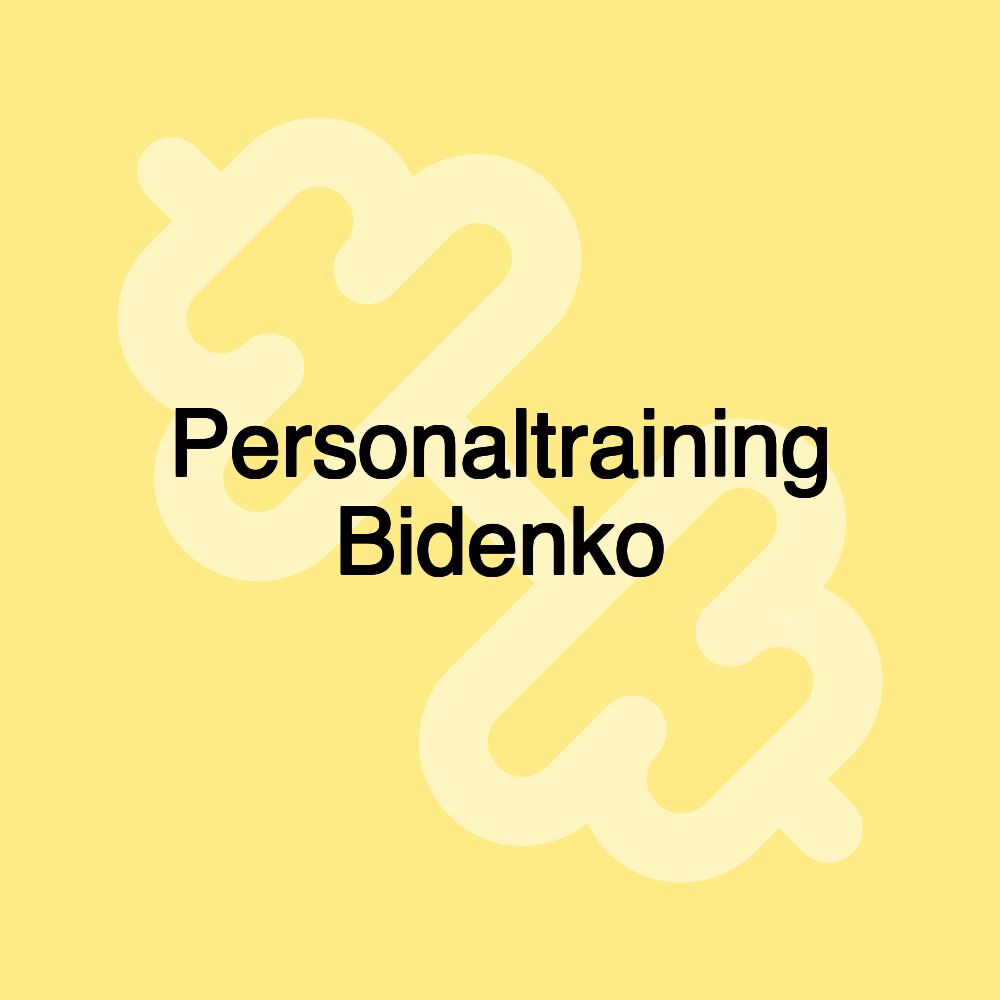 Personaltraining Bidenko