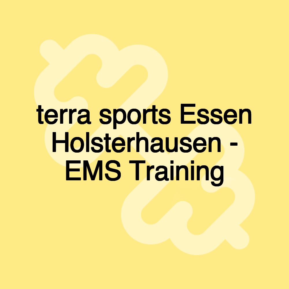 terra sports Essen Holsterhausen - EMS Training