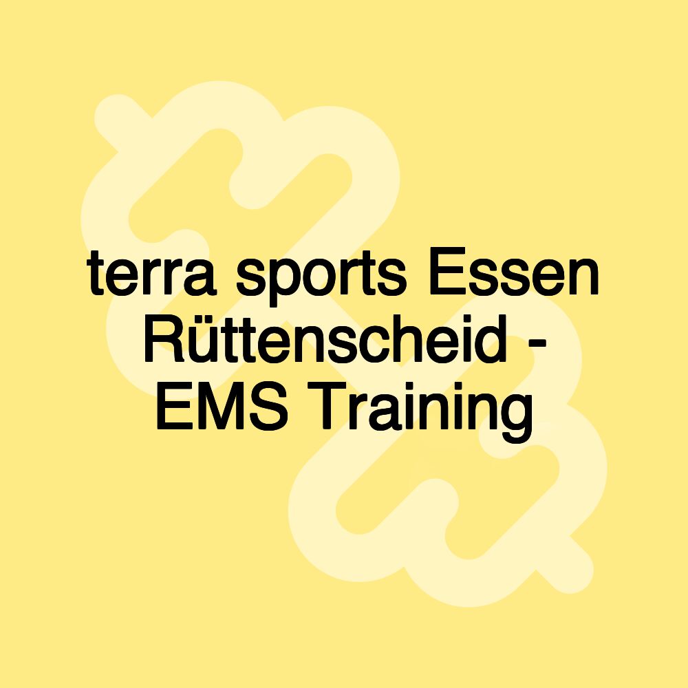 terra sports Essen Rüttenscheid - EMS Training