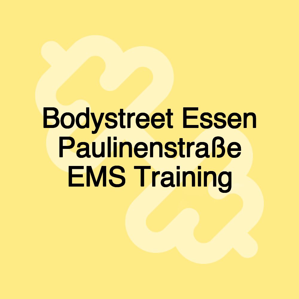 Bodystreet Essen Paulinenstraße EMS Training