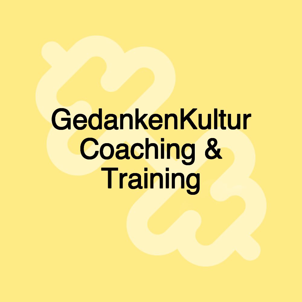 GedankenKultur Coaching & Training