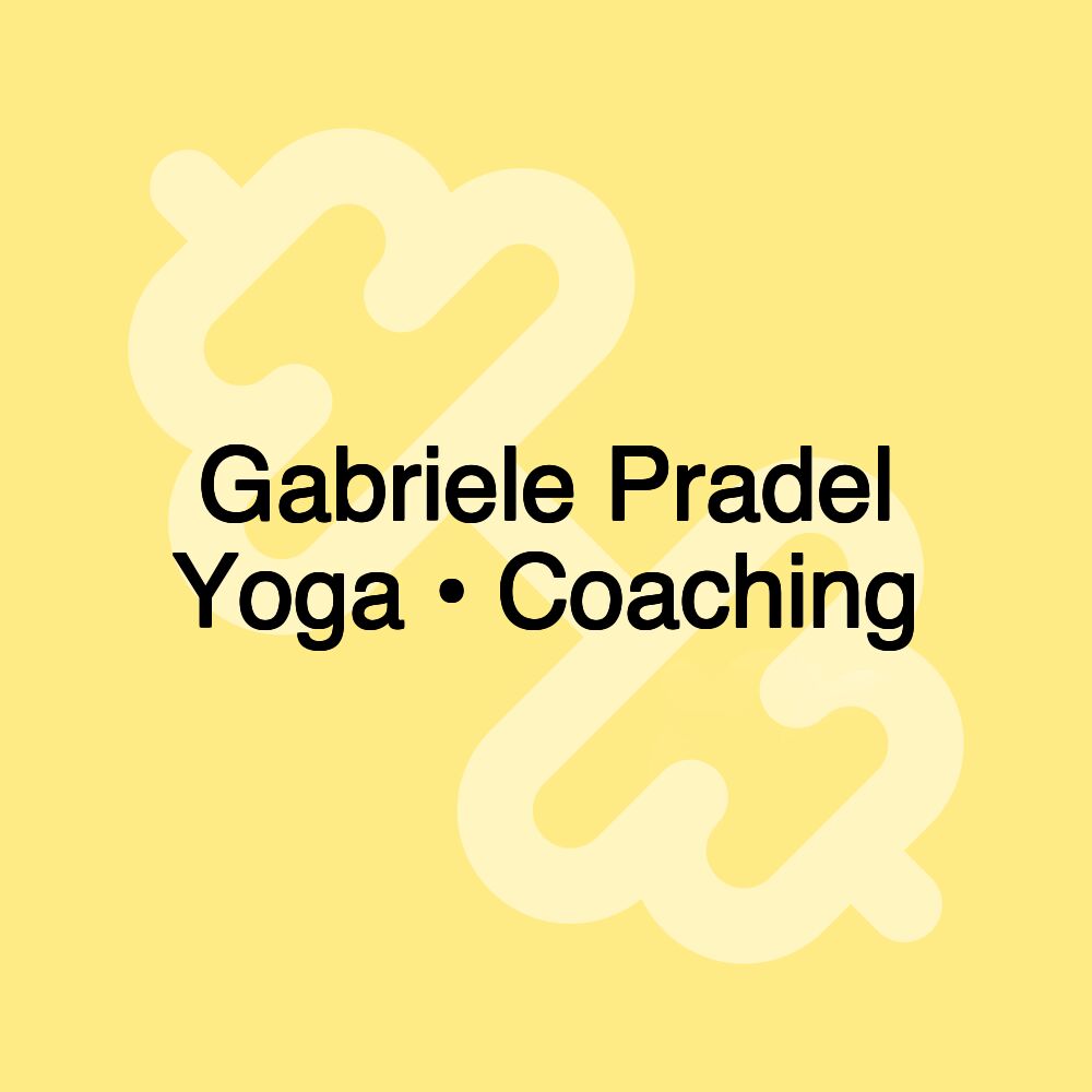 Gabriele Pradel Yoga • Coaching