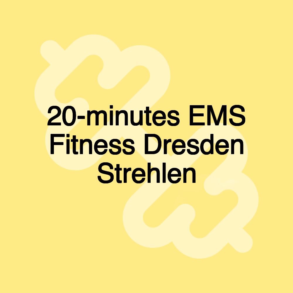 20-minutes EMS Fitness Dresden Strehlen