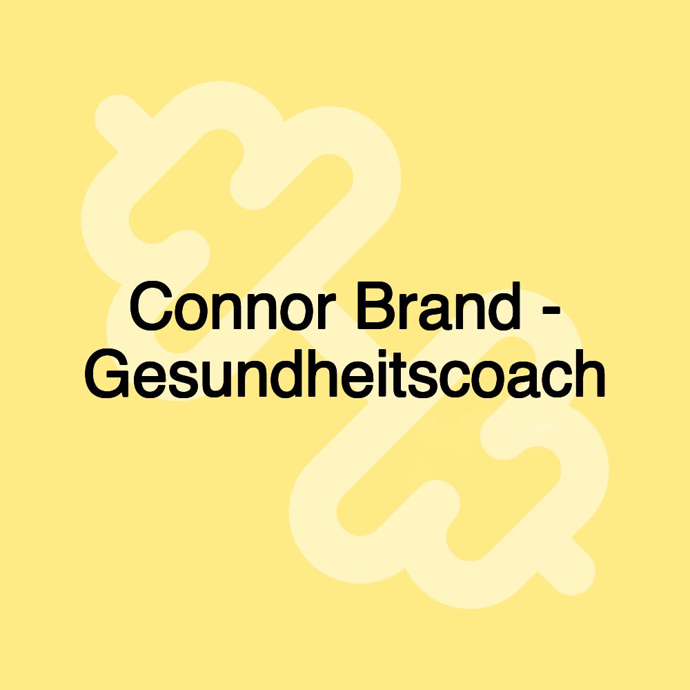 Connor Brand - Gesundheitscoach