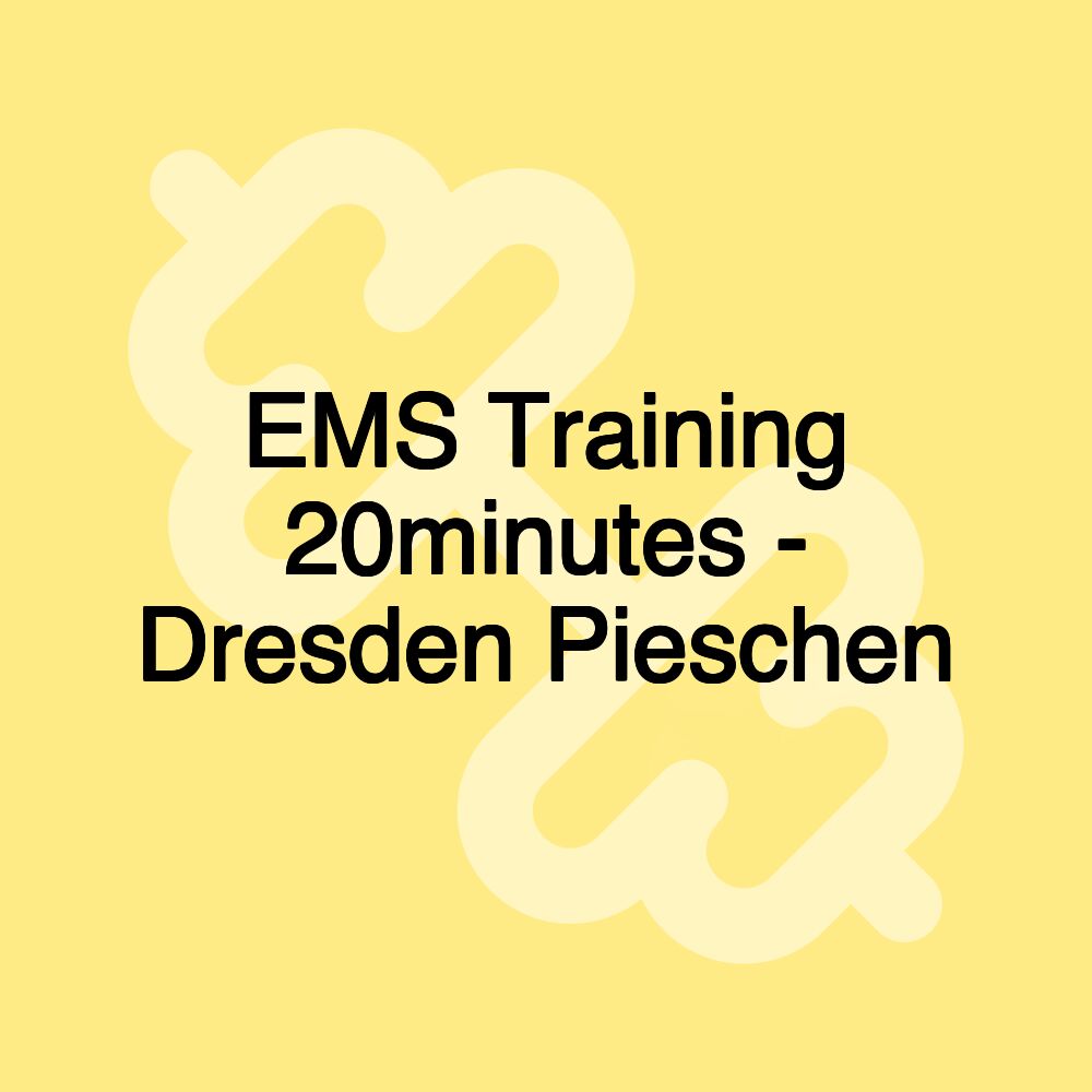 EMS Training 20minutes - Dresden Pieschen