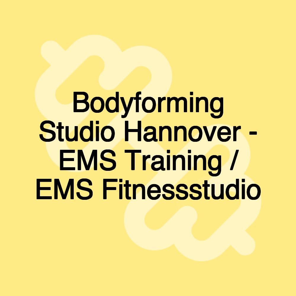 Bodyforming Studio Hannover - EMS Training / EMS Fitnessstudio