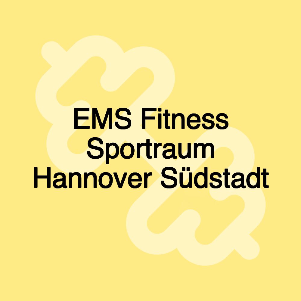 EMS Fitness Sportraum Hannover Südstadt