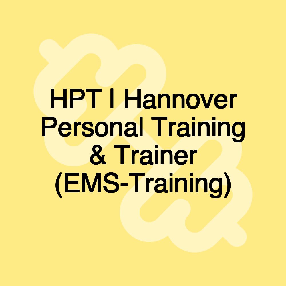 HPT | Hannover Personal Training & Trainer (EMS-Training)